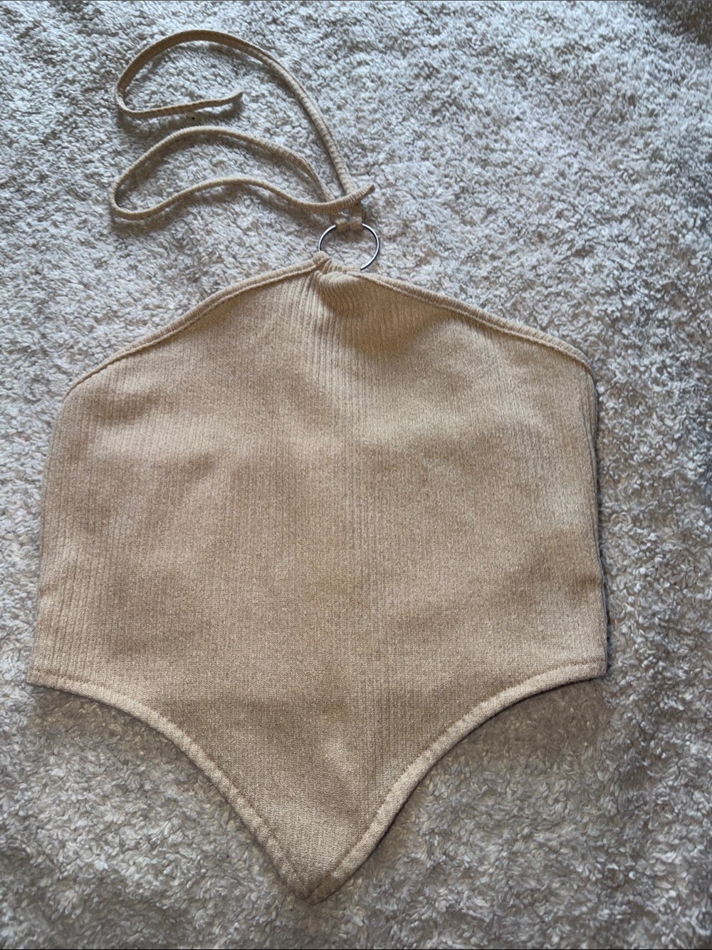 Halter top in Beige